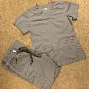 WonderWink Scrub set XS Gray